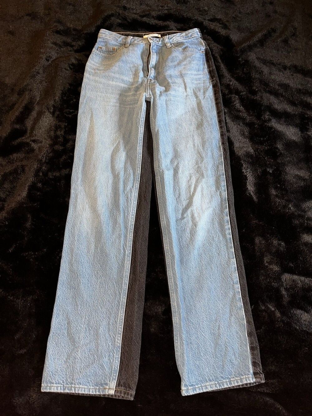 PacSun Two-Tone High-Waisted Straight Leg Jeans | Size 27